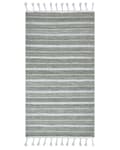 Pikkukuva 1 / 6: Matto tummanvihreä 80 x 150 cm muovi raidallinen suorakulmio käsintehty sisälle ulos moderni