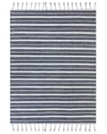Pikkukuva 1 / 6: Matto tummansininen 160 x 230 cm muovi raidallinen suorakulmio käsintehty sisälle ulos moderni