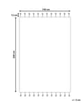 Pikkukuva 3 / 6: Matto luonnonvalkoinen 140 x 200 cm muovi raidallinen suorakulmio käsintehty sisälle ulos moderni