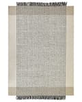 Pikkukuva 5 / 8: Matto beige musta 160 x 230 cm villa puuvilla suorakulmio hapsut käsintehty skandinaavinen
