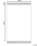 Pikkukuva 3 / 7: Matto keltainen tummanvihreä 160 x 230 cm viskoosi itämainen kuvio suorakulmio boho
