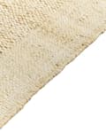 Miniatyrbillede 5 af 7: Tæppe Beige Jute 80 x 150 cm Rektangulært med Kvaster Geometrisk Mønster Håndvævet Boho Stil Soveværelse Stue
