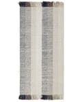 Miniatyrbilde 4 av 7: Teppe Off-White Ull 80 x 150 cm Frynser Håndvevd Moderne design Dekorativt Tekstil Gang Soverom Stue