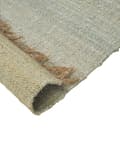Miniatyrbilde 6 av 7: Teppe Grønn Jute 160 x 230 cm Frynser Håndvevd Boho Dekorativt Tekstil Gang Soverom