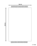 Miniatyrbilde 3 av 7: Teppe Grå Off White Ull 160 x 230 cm Frynser Håndvevd Moderne design Dekorativt Tekstil Gang Soverom Stue
