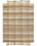 Pikkukuva 4 / 7: Matto beige juutti 160 x 230 cm neliskulmainen käsinkudottu hapsuilla boho-tyyli