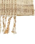 Pikkukuva 7 / 7: Matto beige juutti 160 x 230 cm neliskulmainen käsinkudottu hapsuilla boho-tyyli
