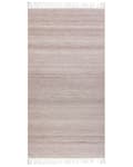 Miniatyrbilde 1 av 6: Gulvteppe Beige 80 x 150 cm Resirkulert Innendørs Utendørs med frynser