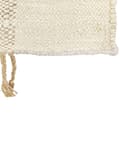 Miniatyrbilde 7 av 7: Gulvteppe Beige Jute 80 x 150 cm Juteteppe Geometrisk mønster Håndvevd Boho Soverom Stue