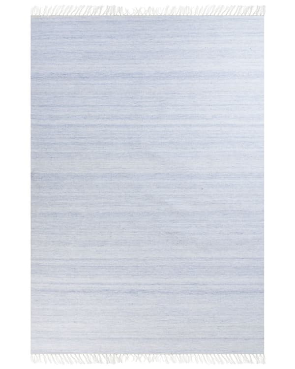 Gulvteppe Blå 160 x 230 cm Resirkulert Innendørs Utendørs med frynser
