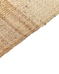 Miniatyrbilde 6 av 7: Teppe Beige Jute 160 x 230 cm Frynser Håndvevd Boho Dekorativt Tekstil Soverom Stue
