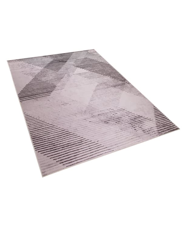 Teppe Rosa Polyester 160 x 230 cm Abstrakt Mønster med Lav Luv