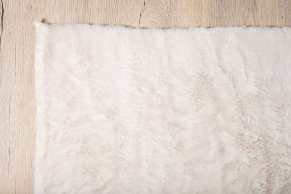Nina matta 300x200 cm polyester vit.