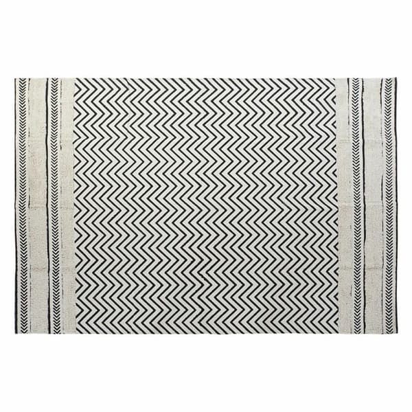 Matta DKD Home Decor Svart Sick-sack Vit (160 x 226 x 0,7 cm)