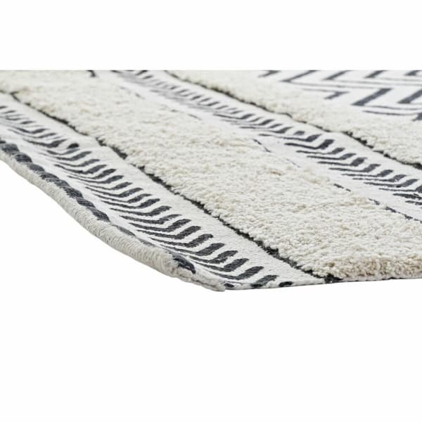 Matta DKD Home Decor Svart Sick-sack Vit (120 x 180 x 0,7 cm)