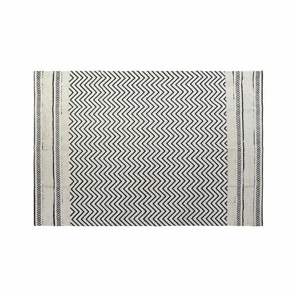 Matta DKD Home Decor Svart Sick-sack Vit (120 x 180 x 0,7 cm)