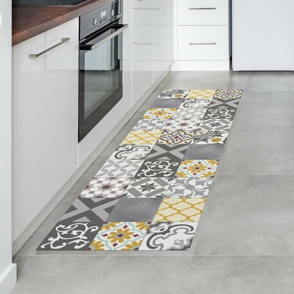 Vinylmatta Stor Planet CROMA PATCH Grå 100 % PVC (60 x 200 cm)