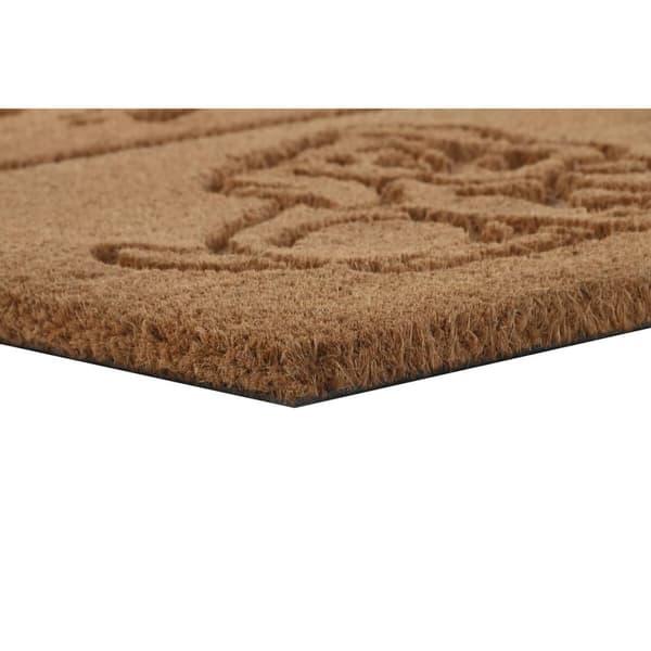 Dörrmatta DKD Home Decor Brun Gummi Kokosnöt (75 x 45 x 2,3 cm) (2 antal)