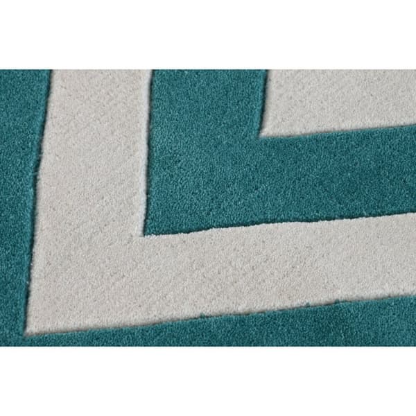 Matta DKD Home Decor Polyester Sick-sack Dvobarvna 120 x 180 x 2 cm