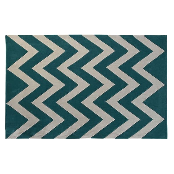 Matta DKD Home Decor Polyester Sick-sack Dvobarvna 120 x 180 x 2 cm