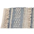 Miniatyrbild 4 av 4: Matta DKD Home Decor 180 x 120 x 2 cm Blå Bomull Vit Boho