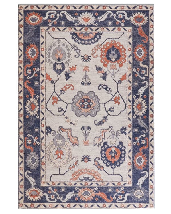Matto monivärinen puuvilla polyesteri 200 x 300 cm värikäs kuviointi vintage tyyli