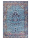 Pikkukuva 5 / 8: Matto sininen puuvilla polyesteri 160 x 230 cm koristeellinen kuvio vintage tyyli