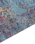 Pikkukuva 7 / 8: Matto sininen puuvilla polyesteri 160 x 230 cm koristeellinen kuvio vintage tyyli