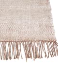 Miniatyrbilde 7 av 7: Teppe Brun Jute 80 x 150 cm Geometrisk mønster Rustikk Boho Dekorasjon Tekstiler