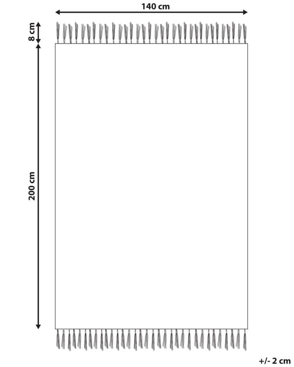 Gulvtæppe Brun Jute 140 x 200 cm Jutetæppe til Stue Praktisk Fladvævet Løs Tæppe til under Sofabord og Spisebord Soveværelse Tilbehør