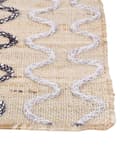 Miniatyrbillede 7 af 7: Område Tæppe Tæppe Beige Jute Geometrisk Mønster 140 x 200 cm cm Rustik Boho