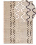 Miniatyrbillede 1 af 7: Område Tæppe Tæppe Beige Jute Geometrisk Mønster 140 x 200 cm cm Rustik Boho
