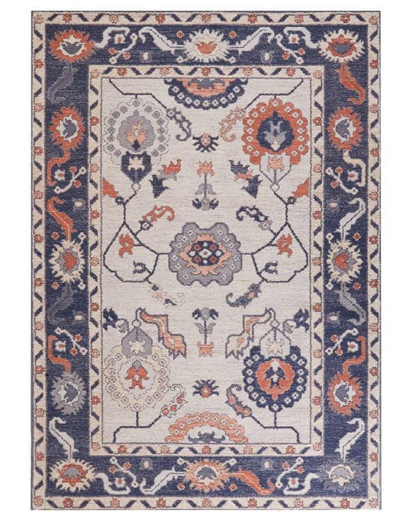 Matta Flerfärgad Bomull Polyester 160 x 230 cm Orientaliskt Mönster Vintage Heminredning