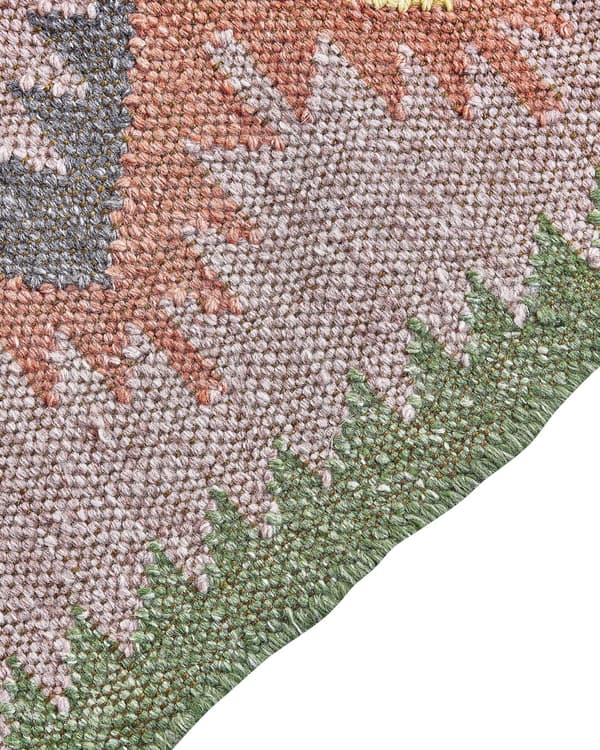 Matta Flerfärgad 80 x 150 cm Syntetiskt Material Dekorativa Tofsar Indisk Stil Inomhus Utomhus