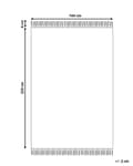 Pikkukuva 3 / 7: Matto monivärinen 160 x 230 cm villa juutti raidallinen suorakulmio käsintehty boho