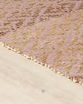 Pikkukuva 5 / 8: Matto beige vaaleanpunainen 160 x 230 cm puuvilla juutti geometrinen kuviointi käsintehty boho