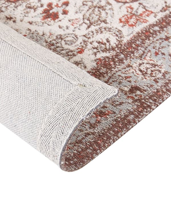 Matto monivärinen puuvilla polyesteri 160 x 230 cm kukkakuvio perinteinen vintage-tyyli