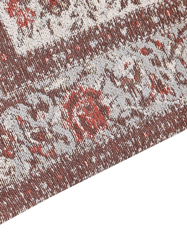 Matto monivärinen puuvilla polyesteri 160 x 230 cm kukkakuvio perinteinen vintage-tyyli