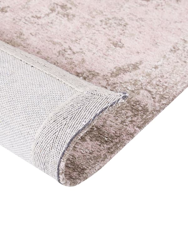 Matto vaaleanpunainen puuvilla polyesteri 160 x 230 cm orientaalinen kuvio vintage-tyyli