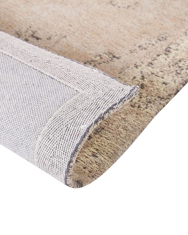 Matto beige puuvilla polyesteri 80 x 150 cm orientaalinen kuvio vintage-tyyli