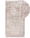 Pikkukuva 1 / 7: Matto vaaleanpunainen puuvilla polyesteri 80 x 150 cm orientaalinen kuvio vintage-tyyli