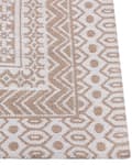 Miniatyrbillede 5 af 7: Områdetæppe Beige og Hvid Juteblanding 80 x 150 cm Moderne Geometrisk Mønster Blød Boligindretning