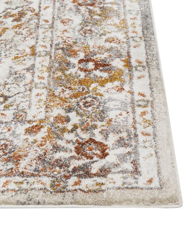 Matto beige/ruskea synteettinen materiaali 80 x 150 cm orientaalinen kuviointi perinteinen vintage-tyyli