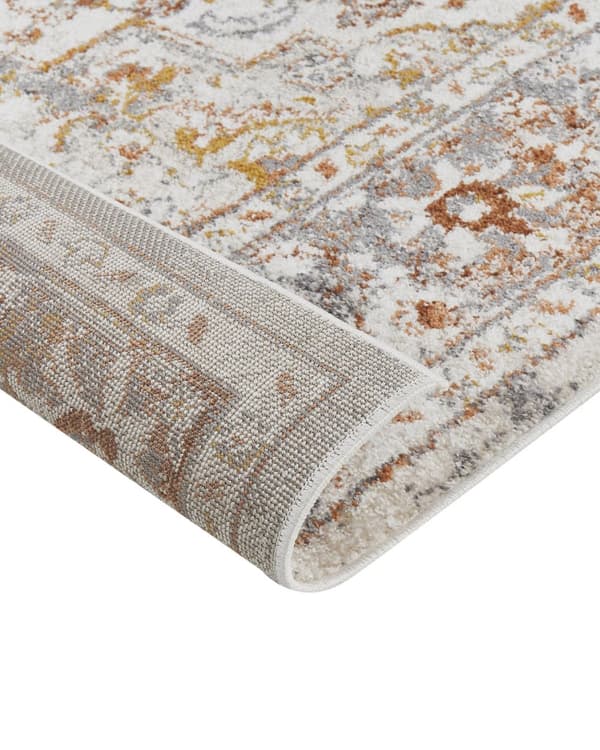 Matto beige/ruskea synteettinen materiaali 80 x 150 cm orientaalinen kuviointi perinteinen vintage-tyyli