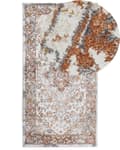 Pikkukuva 1 / 6: Matto beige/ruskea synteettinen materiaali 80 x 150 cm orientaalinen kuviointi perinteinen vintage-tyyli