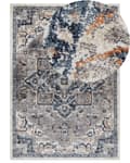 Pikkukuva 1 / 6: Matto monivärinen synteettinen materiaali 160 x 230 cm orientaalinen kuvio perinteinen vintage-tyyli