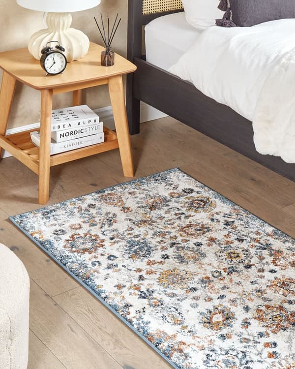 Matto monivärinen synteettinen materiaali 80 x 150 cm orientaalinen kuviointi perinteinen vintage-tyyli