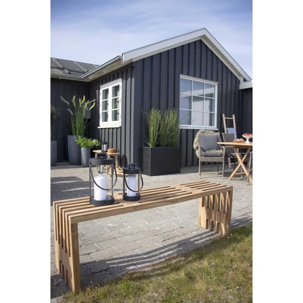 Bondi lampe lykt sett med 2 svart.