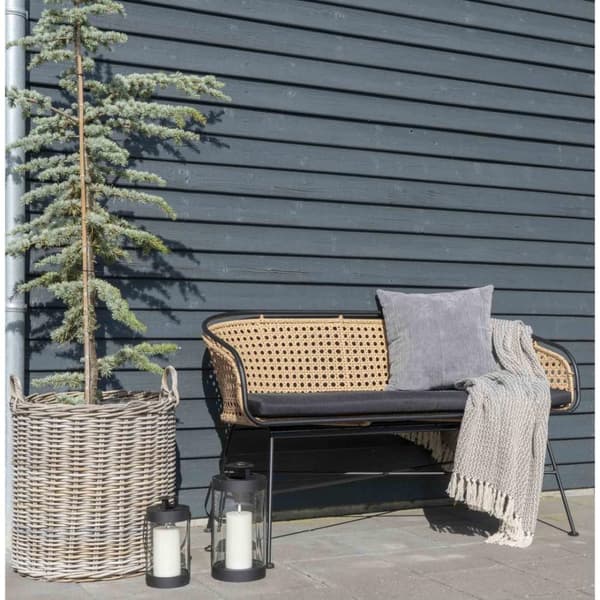 Bondi lampe lykt sett med 2 svart.