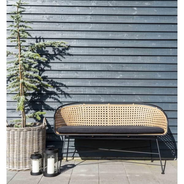Bondi lampe lykt sett med 2 svart.